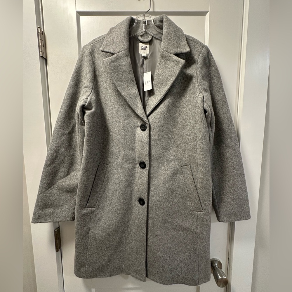 NWT Gap gray winter trench coat